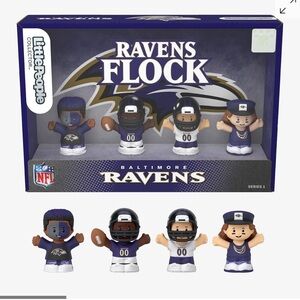 NFL little people Baltimore Ravens collector NIB
